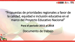 Plan Operativo Anual 2015 - Consejo Nacional de Educación