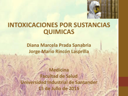 intoxicaciones-2p - Universidad Industrial de Santander