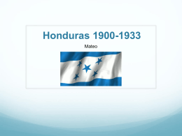 Honduras 1900-1933 - Park Languages US