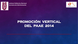 Proceso de Promoción Vertical 2014