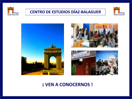 Diapositiva 1 - Bachillerato en Madrid Díaz Balaguer
