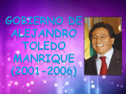 Gobierno de Alejandro Toledo