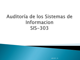 Unidad 6: Auditoría de los Sistemas de Información