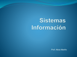 Sistemas Información - Prof-Alicia-Marino