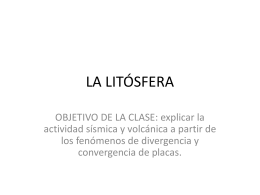 LA LITÓSFERA - Colegio Monte de Asís