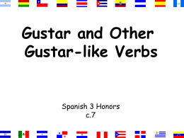 Gustar-like verbs and questions