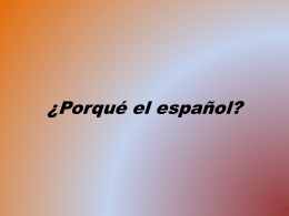 Porqué el español (1353987)