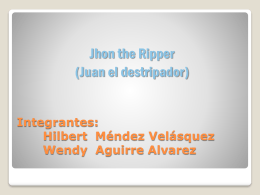 Integrantes: Hilbert Méndez Velásquez Wendy Aguirre Alvarez