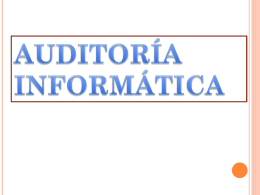 auditoría informática - PAUDITORIA