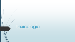 Lexicología - Blocs XTEC