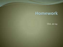 Homework - Colegio Zazu