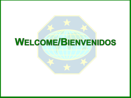Welcome/Bienvenidos - Master Guides Guías Mayores