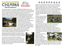 Trail Initiative of Chiapas - Comité de Cuenca del Valle de Jovel