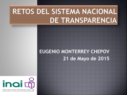 Lic. Eugenio Monterrey Chepov - Instituto Duranguense de Acceso
