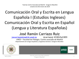 Comunicación Oral y Escrita en Español