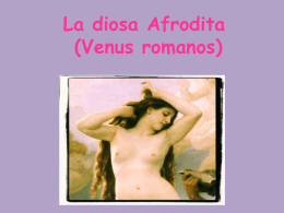 La diosa Afrodita (Venus romanos)