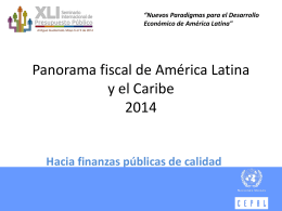 Panorama fiscal de América Latina y el Caribe 2014