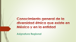 Conocimiento general de la diversidad étnica que existe en México