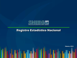 Registro Estadístico Nacional (REN)