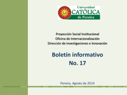 boletin_17_convocato.. - Universidad Católica de Pereira