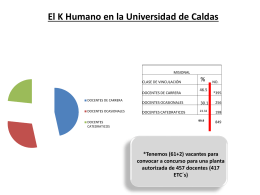 El K Humano en la Universidad de Caldas