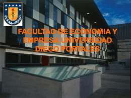 FACULTAD DE ECONOMIA Y EMPRESA UNIVERSIDAD DIEGO