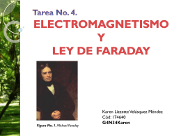 Tarea No. 4. ELECTROMAGNETISMO Y LEY DE FARADAY