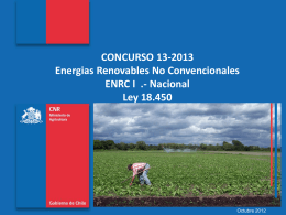 Presentación Concurso 13-2013 ERNC