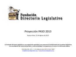 0 - Fundación Directorio Legislativo