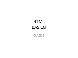Presentación de Teoría HTML