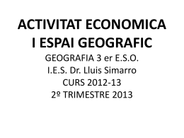 activitat economica i espai geografic