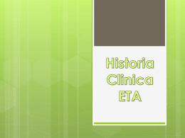 Historia clinica ETA