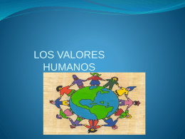 VALORES HUMANOS - tic-uso