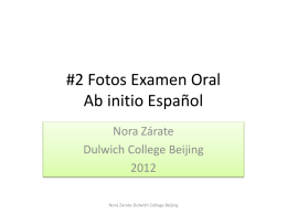 #2 Fotos Examen Oral Ab initio Español