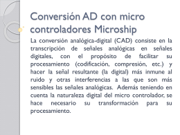 Conversión AD con micro controladores Microship