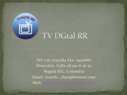Descarga - TV DGtal RR