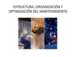estructura, organización y optimización del