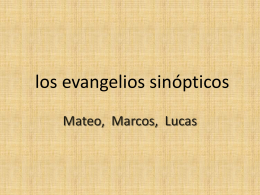 los-evangelios-sinópticos-ppt-2007