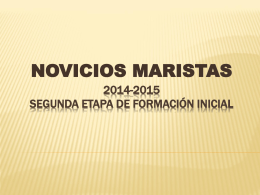 2014-2015 SEGUNDA ETAPA DE FORMACIÓN INICIAL