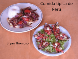 Comida típica de Peru