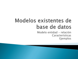 Modelos existentes de base de datos