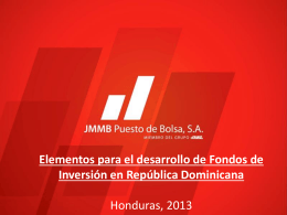 Diapositiva 1 - Cámara de Fondos de Inversión (CAFI) Costa Rica