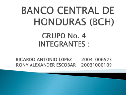 BANCO CENTRAL DE HONDURAS (BCH)