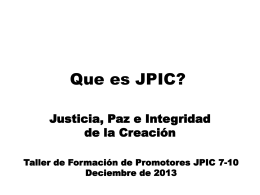What is JPIC - Mary Ward Document Library