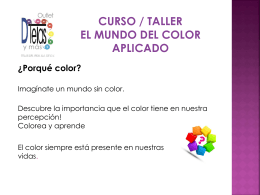 curso - taller “el mundo del color aplicado”