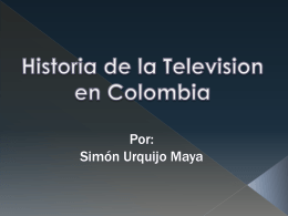Historia de la Television en Colombia
