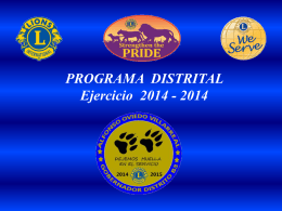 Programa Distrital - Distrito B3 México