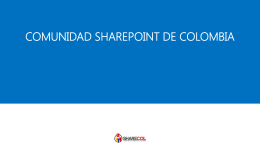 COMUNIDAD SHAREPOINT DE COLOMBIA Enrique