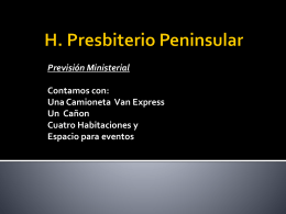 H. Presbiterio Peninsular Previsión Ministerial Contamos con