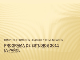 PROGRAMA DE ESTUDIOS 2011 ESPAÑOL - asesordos